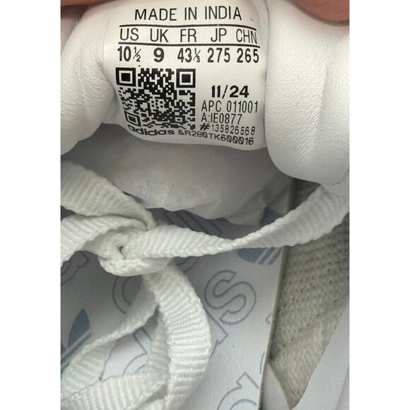 ADIDAS Samba OG IE0877 White Silver Sneakers Womens Size 10.5 New - Picture 7 of 7